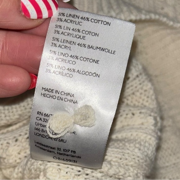 Maeve Anthropologie Linen Knit Polo Women’s XSP Preppy Quiet Luxury Sweater - Picture 10 of 13